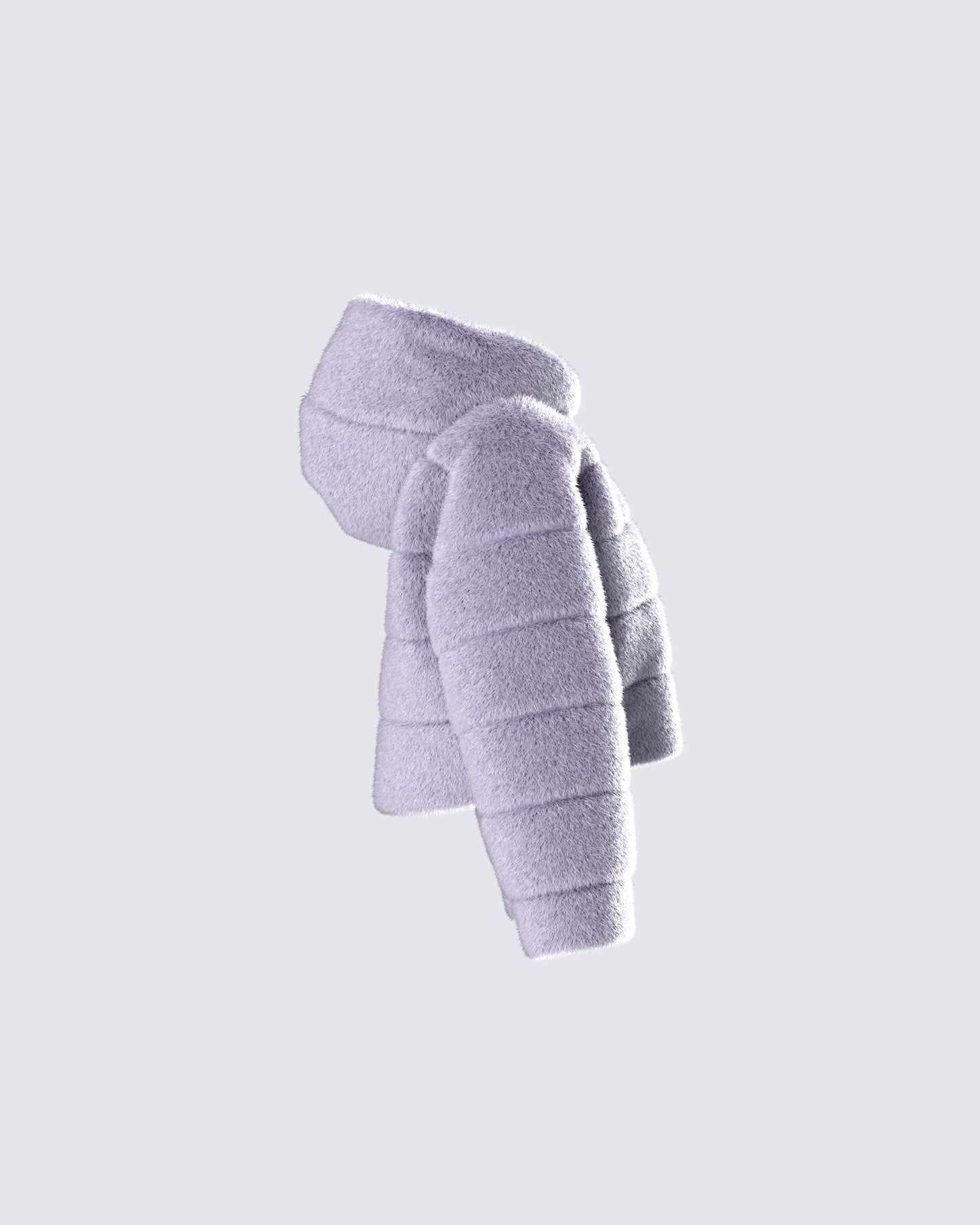 Aspen Grey Faux Fur Hooded Jacket