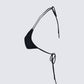 Halsey Black Triangle Bikini Top