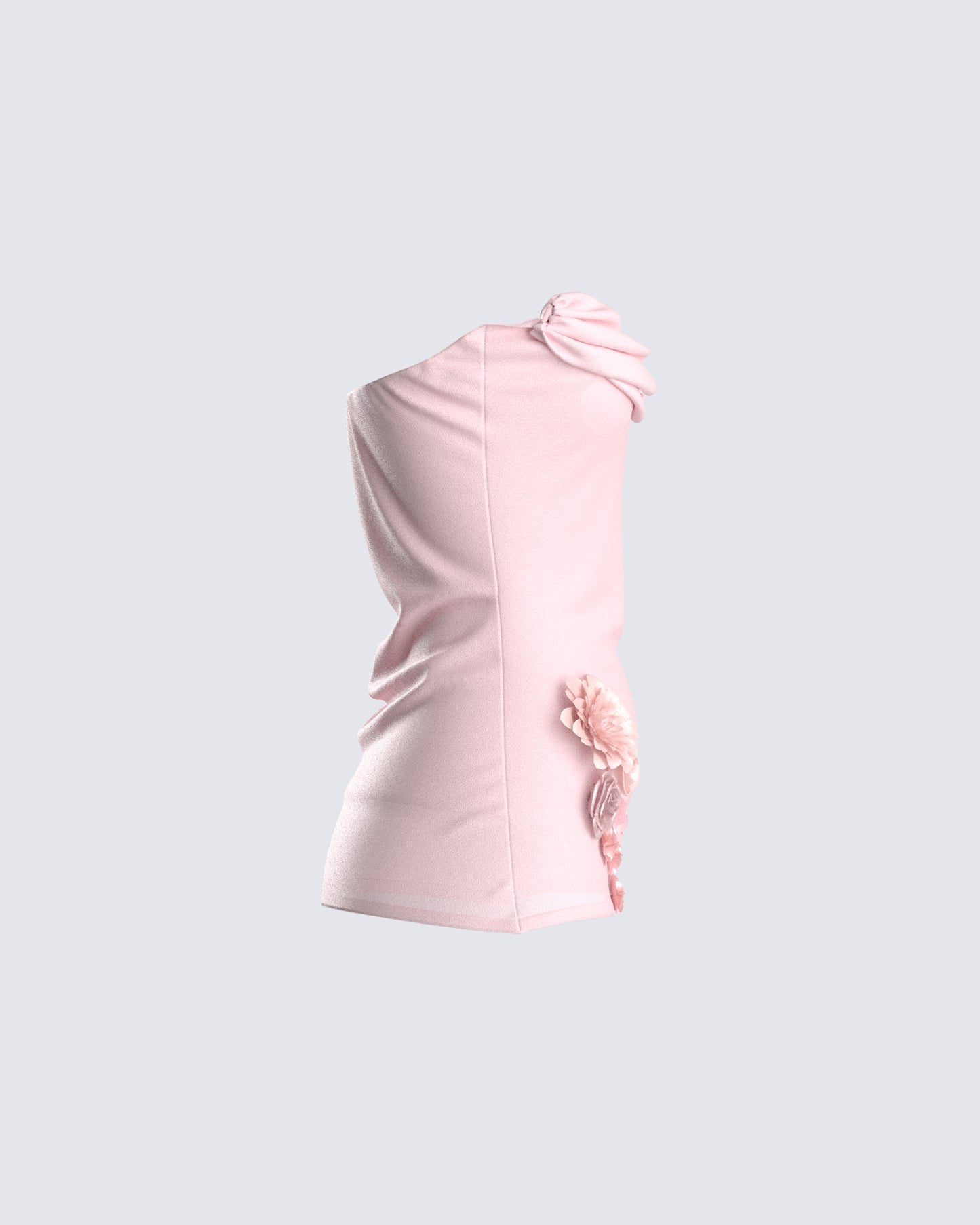 Angie Pink Floral Corset Top