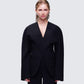 Maybelle Black Dome Sleeve Blazer model front