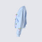 Olea Lavender Cherry Trim Cardigan