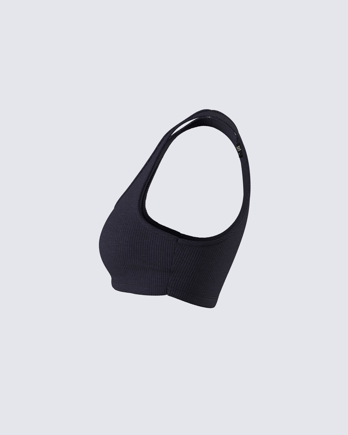 Waverly Black Ribbed Tank Top