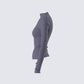 Kiraz Charcoal Grey Long Sleeve Top