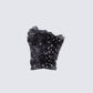 Love Hand Beaded Rhinestone Black Corset Top