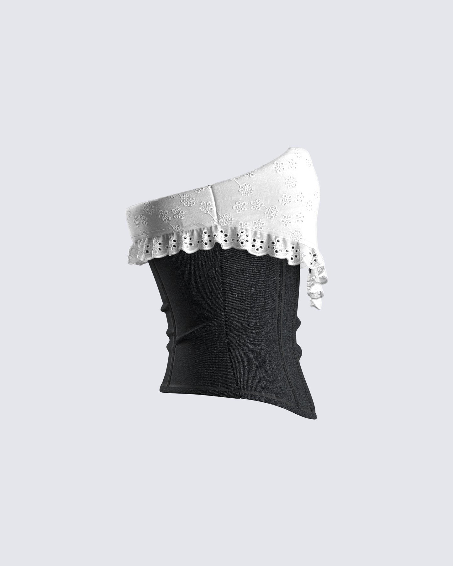 Padma Multi Eyelet Denim Tube Top