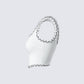 Anjali Ivory Tweed Bustier Top