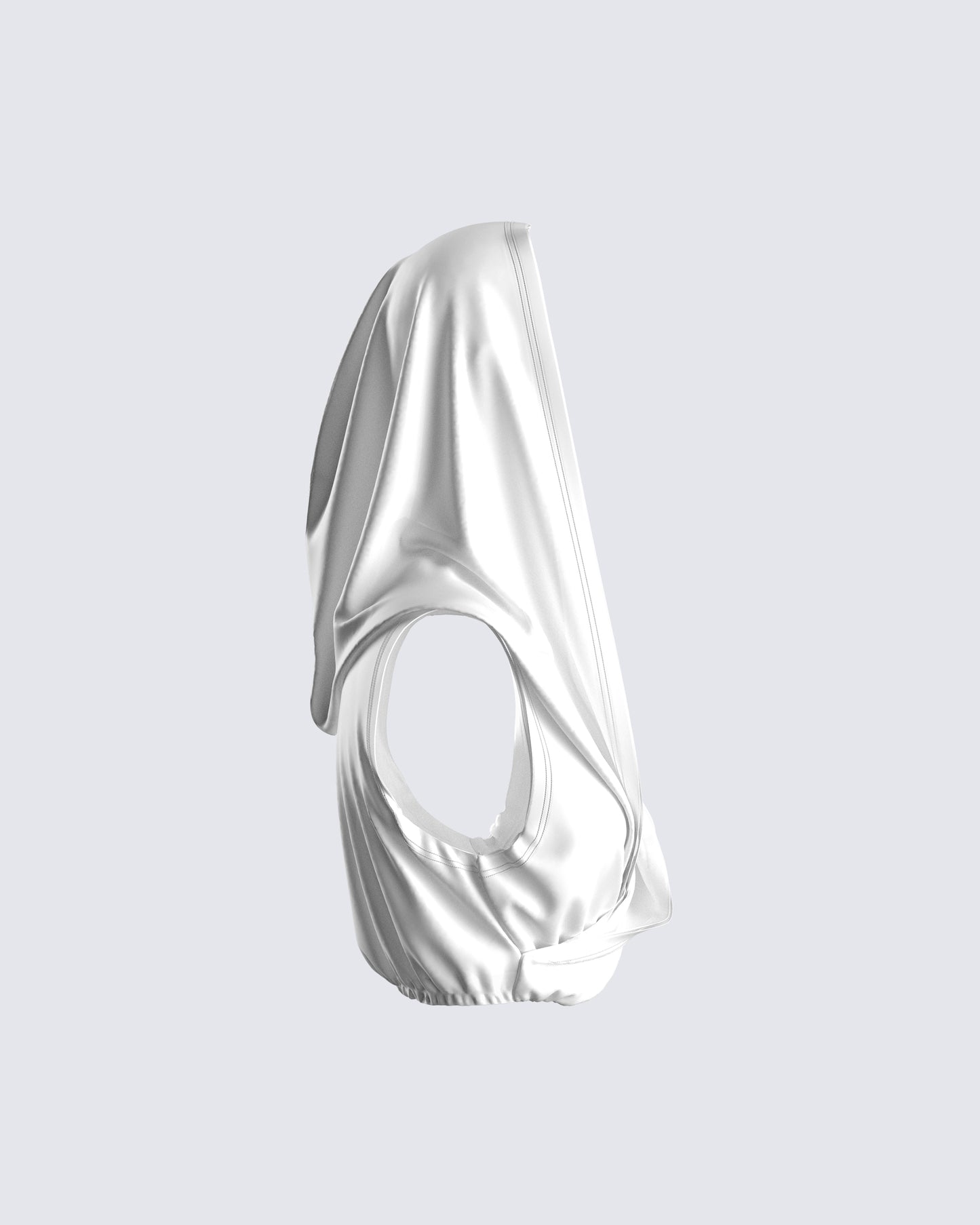 Acacias White Jersey Hood Top
