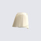 Mansa Cream Crepe Pleat Skirt