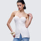 Kinsey Ivory Sweater Knit Tube Top