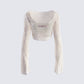 Yanni Cream Rhinestone Top