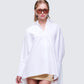 Hesper White Box Cut Shirt