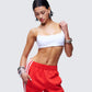 Elodie White Cropped Top