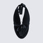 Simmi Black Halter Drape Top