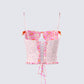 Ana Multi Floral Lace Bustier Top