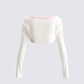 Cosette White Crop Top