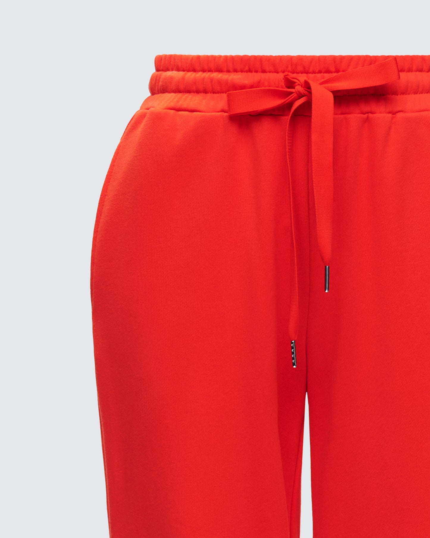 Una Red Stacked Leg Toggle Sweatpant