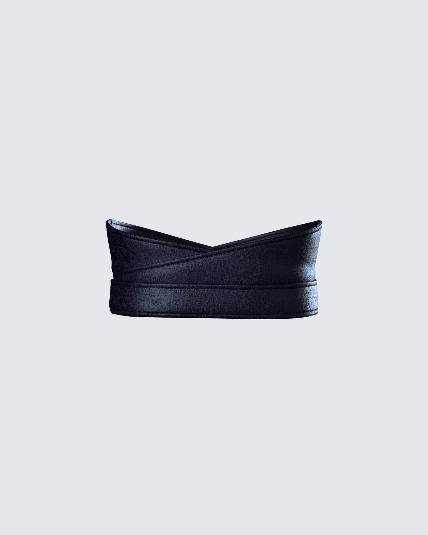 Lola Black Faux Leather Belt