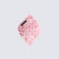 Aya Pink Floral Crochet Halter Top