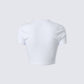 Maribel White Graphic Top