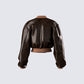 Leigh Brown Washed Leather Jacket