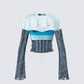Vanessa Black Sequin Knit Top
