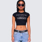 Macie Black Virgo Graphic Top product front