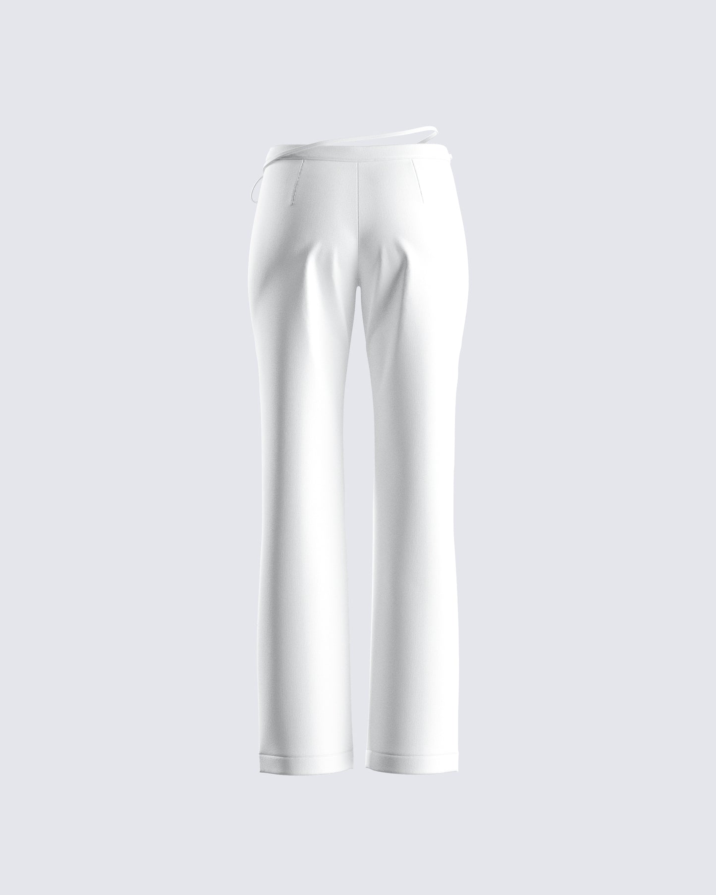 Bessie Ivory Low Rise Tie Pant
