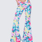Kandi Printed Wrap Flare Pant