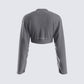 Svetlana Grey Sweater Cardigan