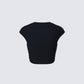 Clea Black Capricorn Graphic Top