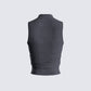 Nico Grey Jersey Mock Neck Top