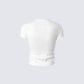 Gwyneth White Jersey Graphic Top