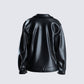 Dove Black Faux Leather Jacket