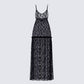 Marina Black Lace Sheer Maxi Dress