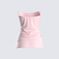 Angie Pink Floral Corset Top