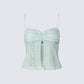 Ursuline Sage Ruffle Trim Cami Top product front