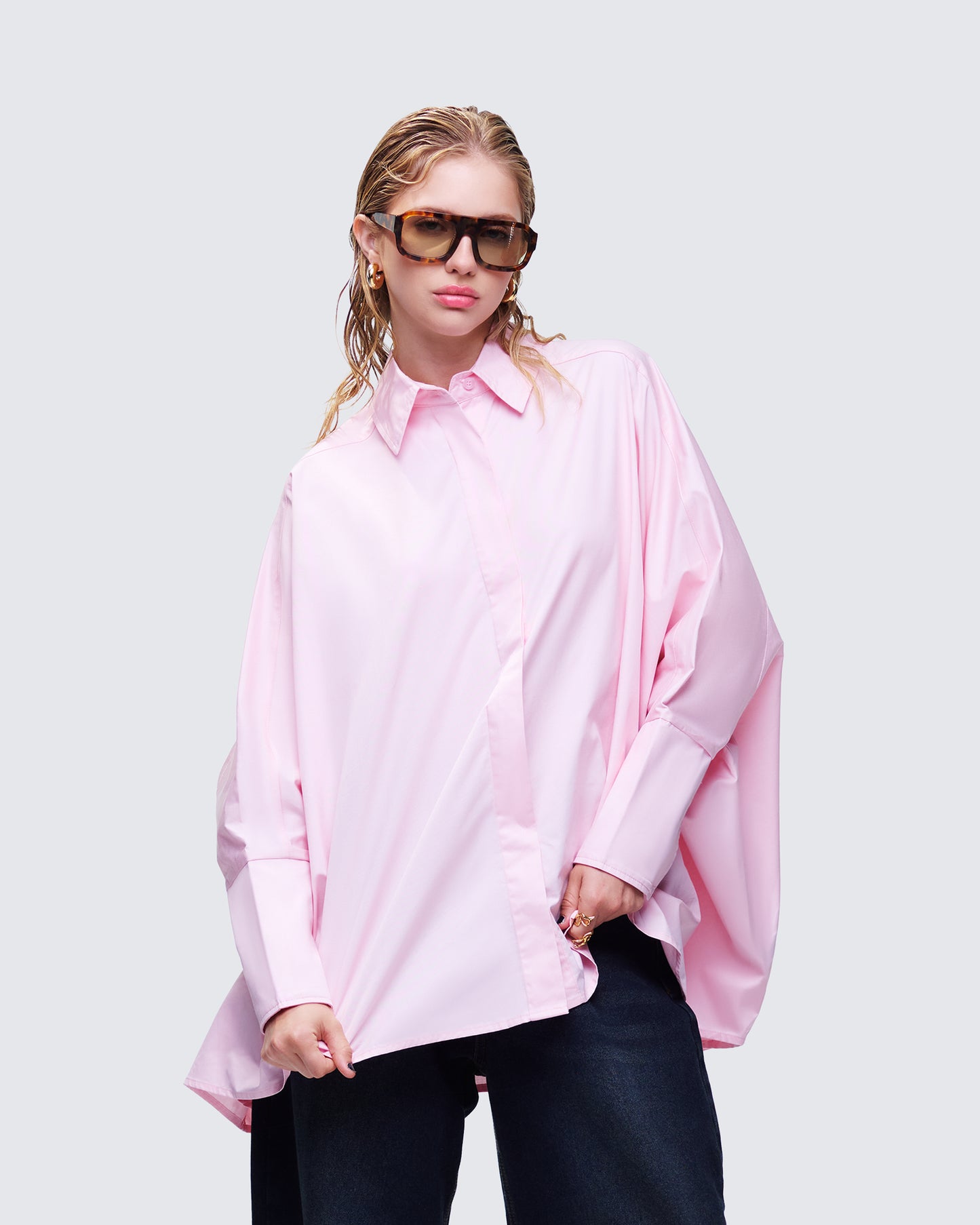 Hesper Pink Box Cut Shirt