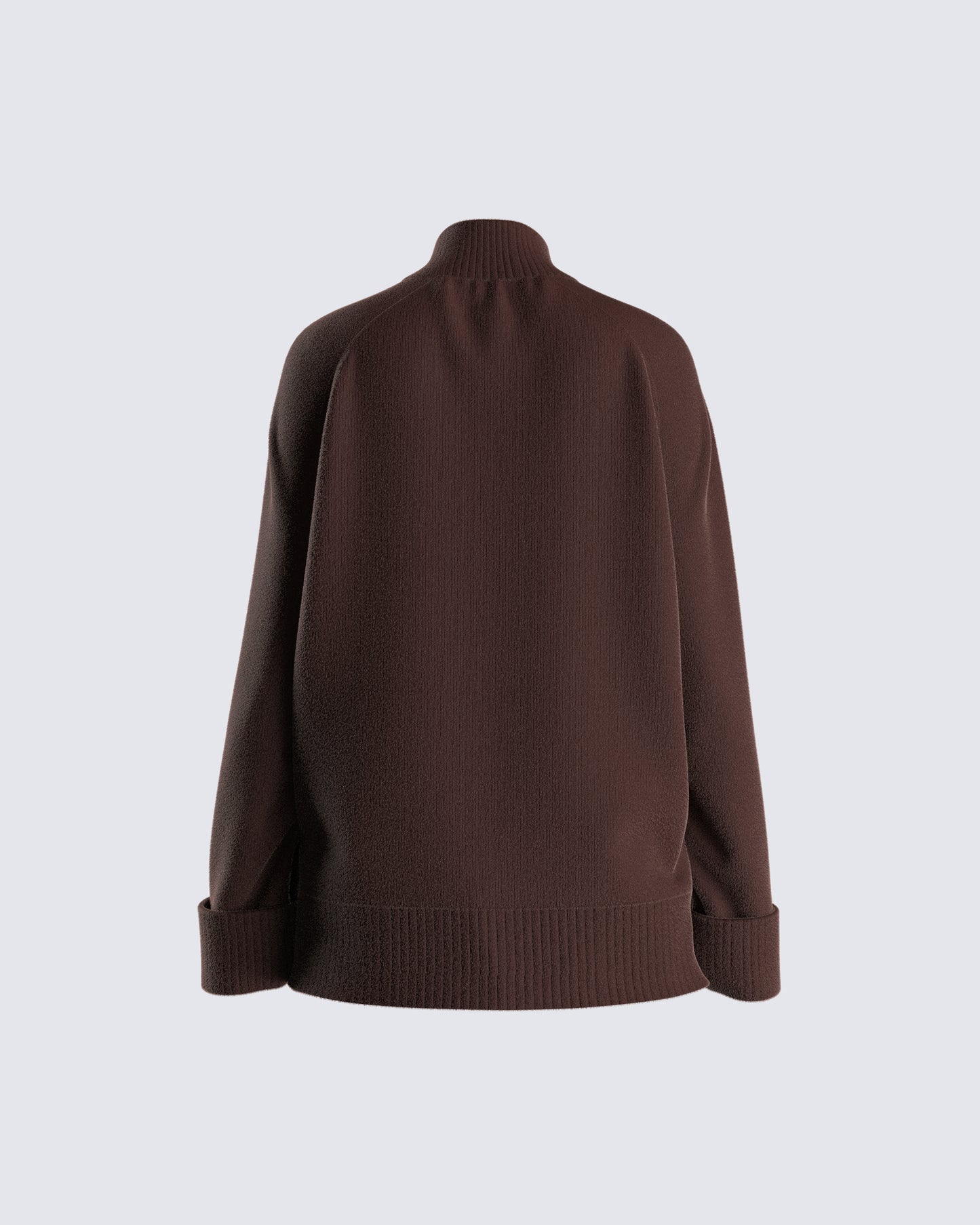 Zuri Brown Sweater Knit Top
