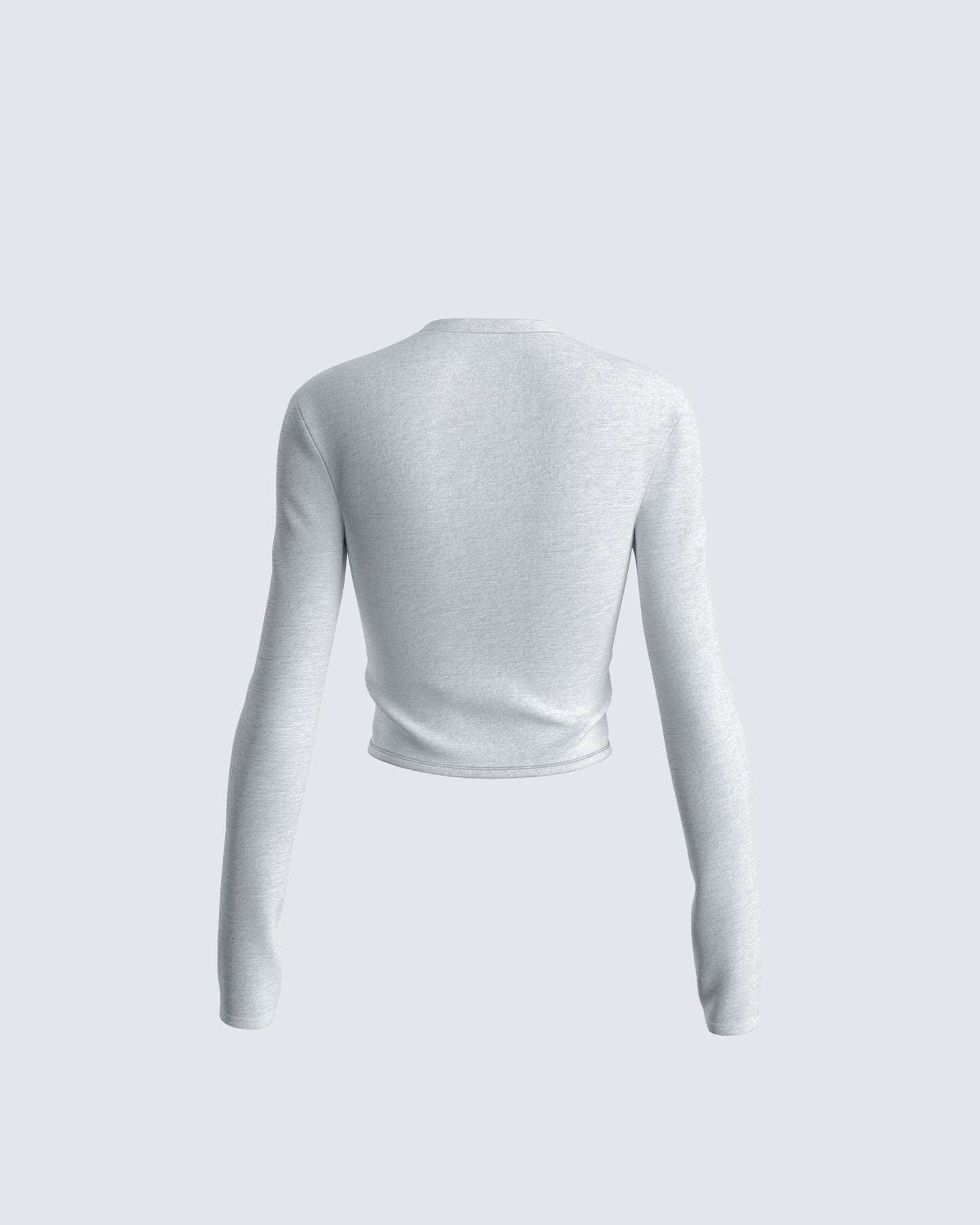 Noam Heather Grey Long Sleeve Top
