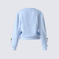 Olea Lavender Cherry Trim Cardigan