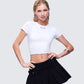 Swara White Slogan Baby Tee