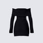 Abeni Black Sweater Mini Dress