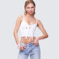 Wilmer White Tie Front Cami Top