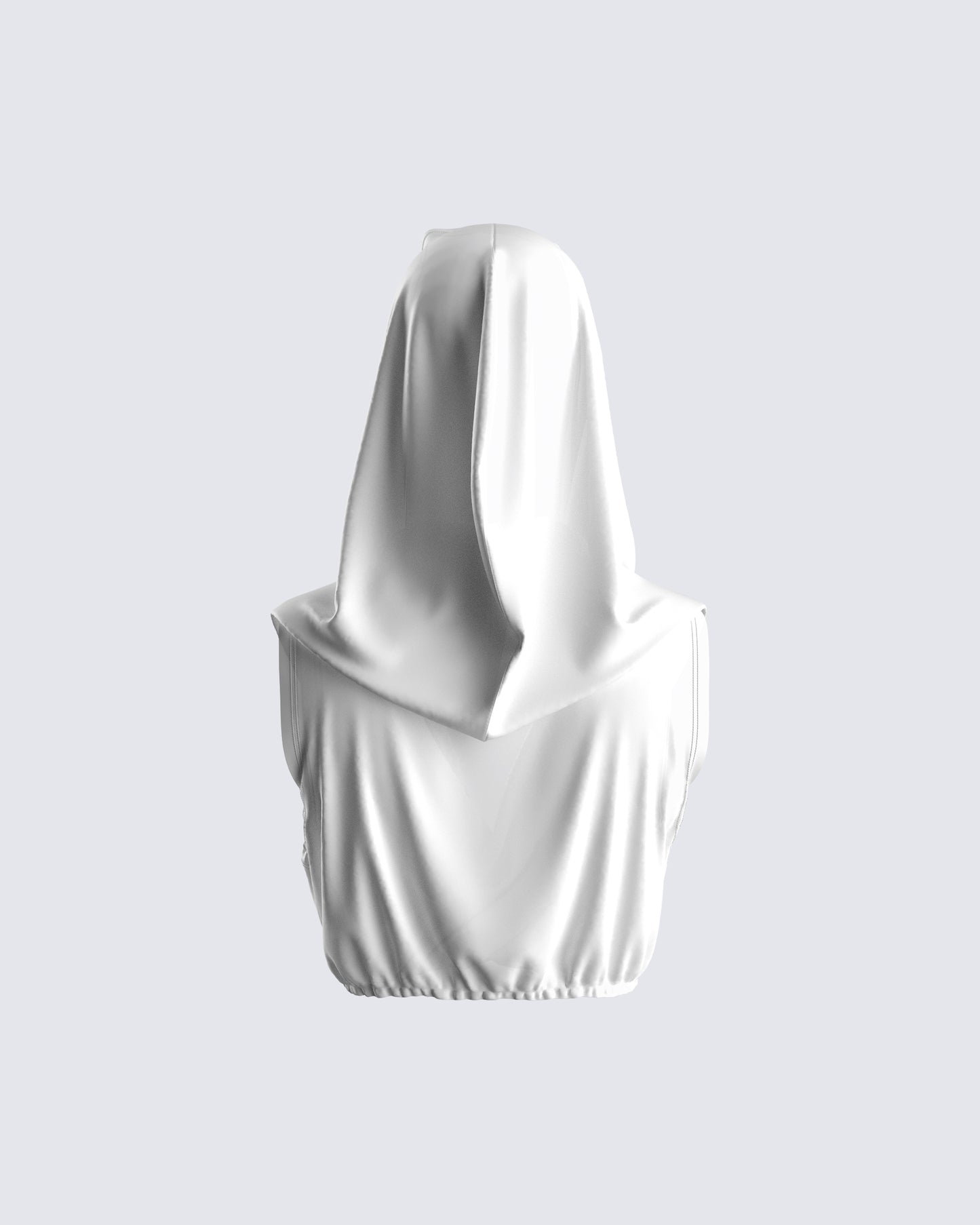 Acacias White Jersey Hood Top