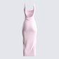 Rai Pink Rib Knit Midi Dress