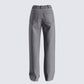 Taya Rhinestone Grey Jeans
