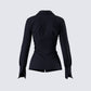 Avyanna Black Fitted Shirt