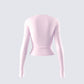 Vivi Pink Jersey Long Sleeve Top