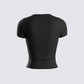 Chell Black Jersey Top