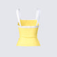 Rosalia Yellow Graphic Knit Top